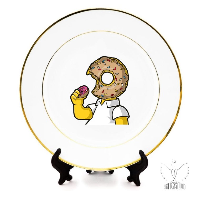 Тарелка "Пончикмен"